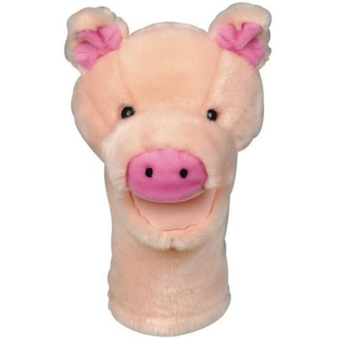 Alternate Image #1 of Plush Bigmouth Animal Hand Puppets - Set of 8