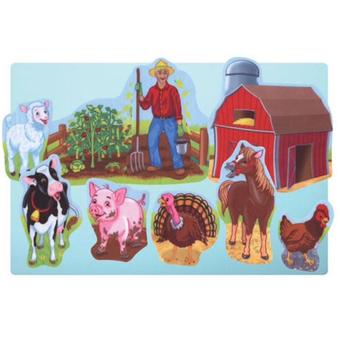 Primary Image of Old MacDonald Bilingual Rhymes Felt Set - 10 Pieces