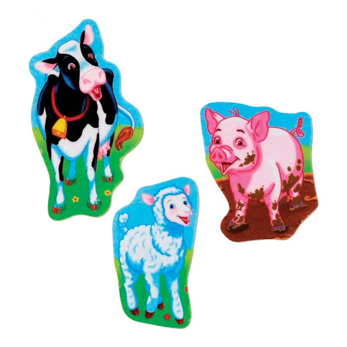 Alternate Image #1 of Old MacDonald Bilingual Rhymes Felt Set - 10 Pieces