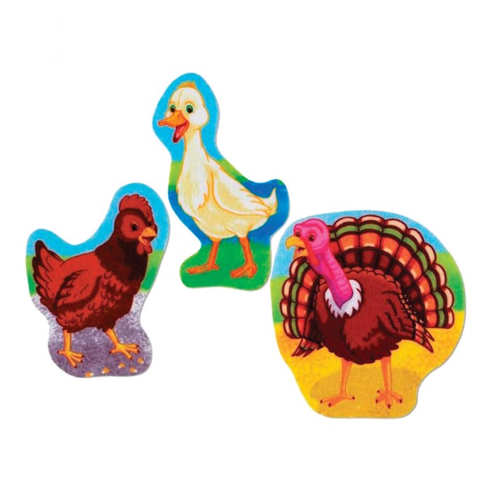 Alternate Image #1 of Old MacDonald Bilingual Rhymes Felt Set - 10 Pieces