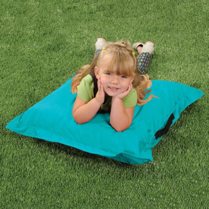 Alternate Image #1 of Durable Outdoor Pillow - Aqua