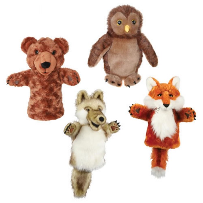 Primary Image of Woodland Creatures Puppets - Set of 4