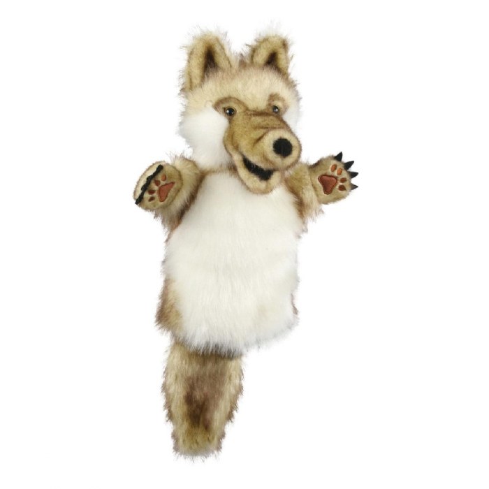 Primary Image of Plush Wolf Hand Puppet for Dramatic Play
