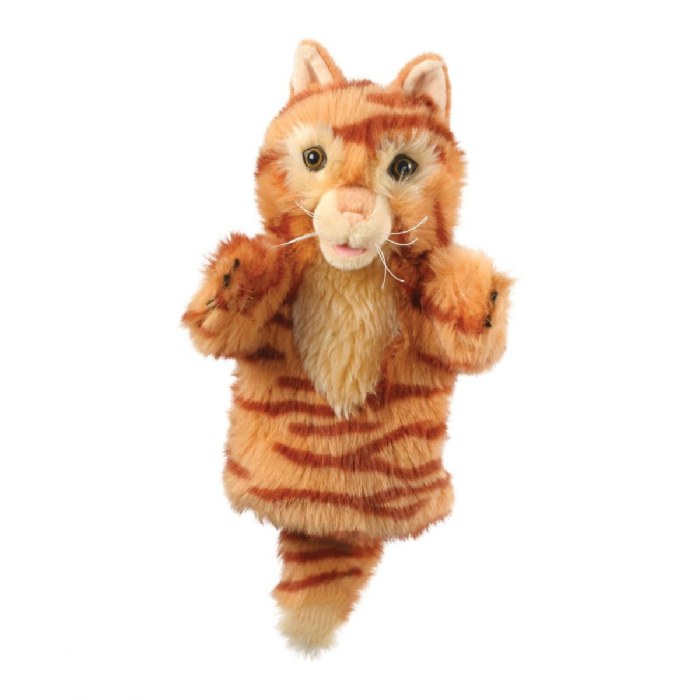 Primary Image of Plush Ginger Cat Hand Puppet