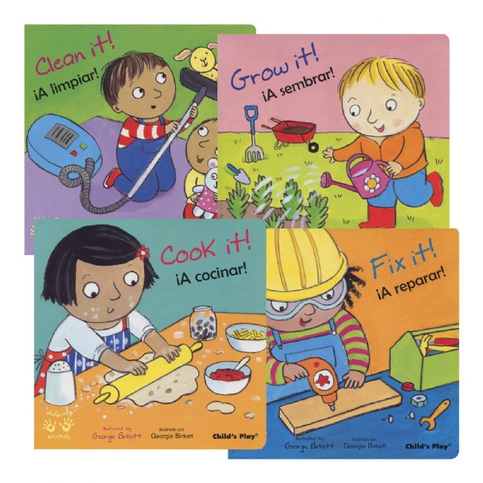 Primary Image of Helping Hands Bilingual Board Books - Set of 4