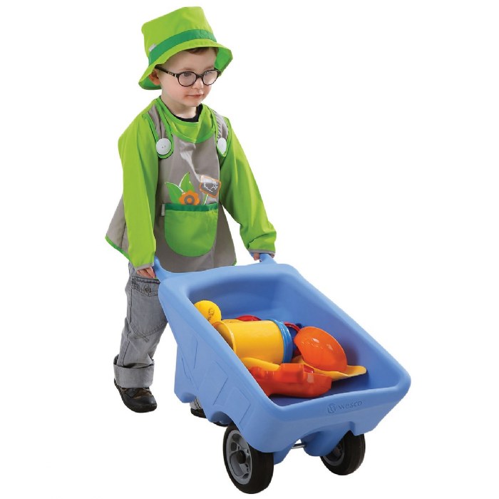 Alternate Image #1 of Small Wheelbarrow in Blue