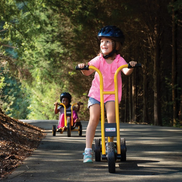 Alternate Image #1 of Smooth Rider 3-Wheel Scooter - Yellow