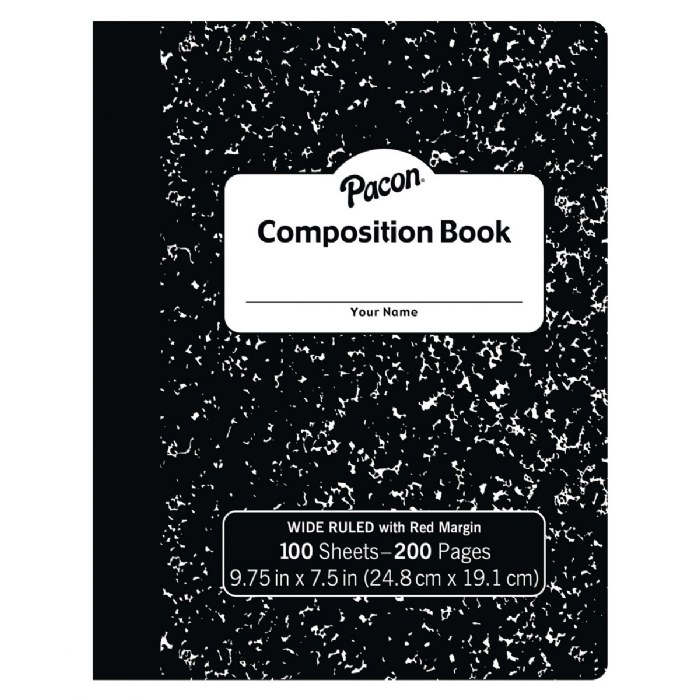 Primary Image of Wide-Ruled Composition Notebook 100 Sheets