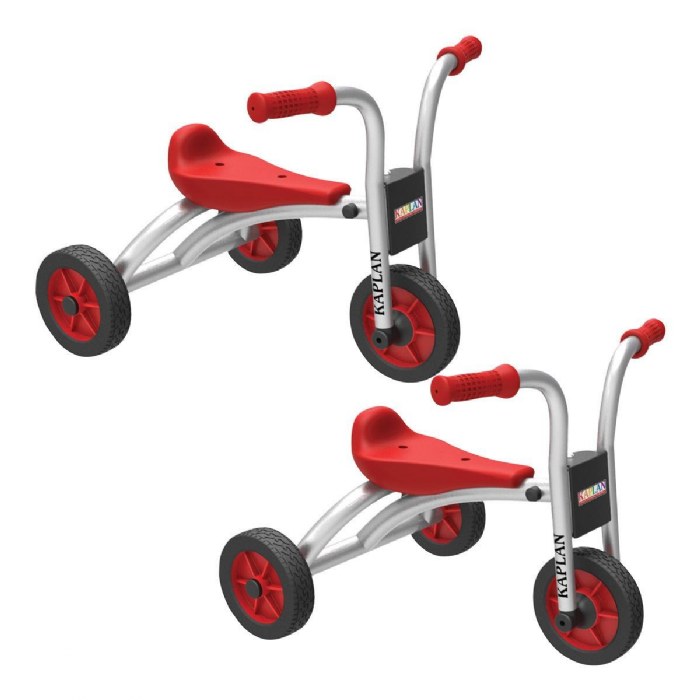 Primary Image of Kaplan Toddler Walker Trike - Red/Silver - Set of 2