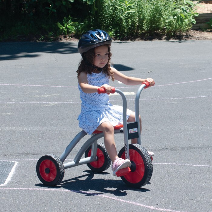 Alternate Image #1 of Kaplan Pedal Trike - Red/Silver - Single
