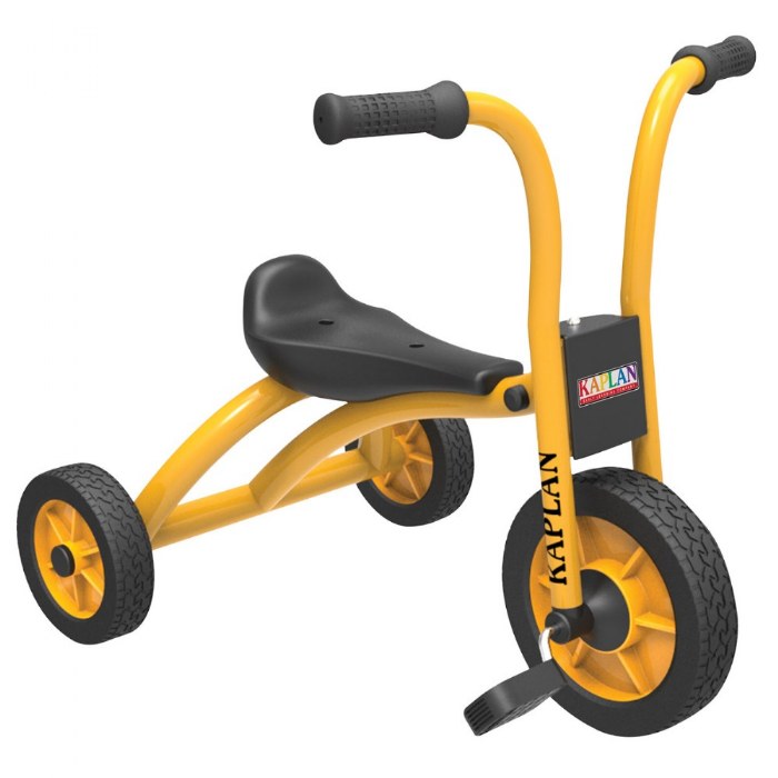 Alternate Image #1 of Kaplan Pedal Trike - Yellow/Black - Set of 2