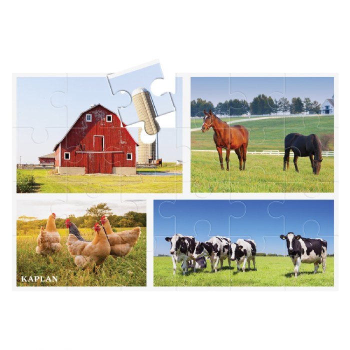 Alternate Image #1 of On the Farm Floor Puzzle - 24 Pieces