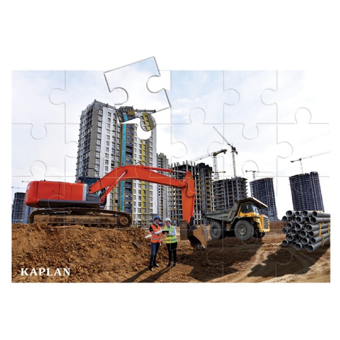 Alternate Image #1 of Construction Floor Puzzle - 24 Pieces