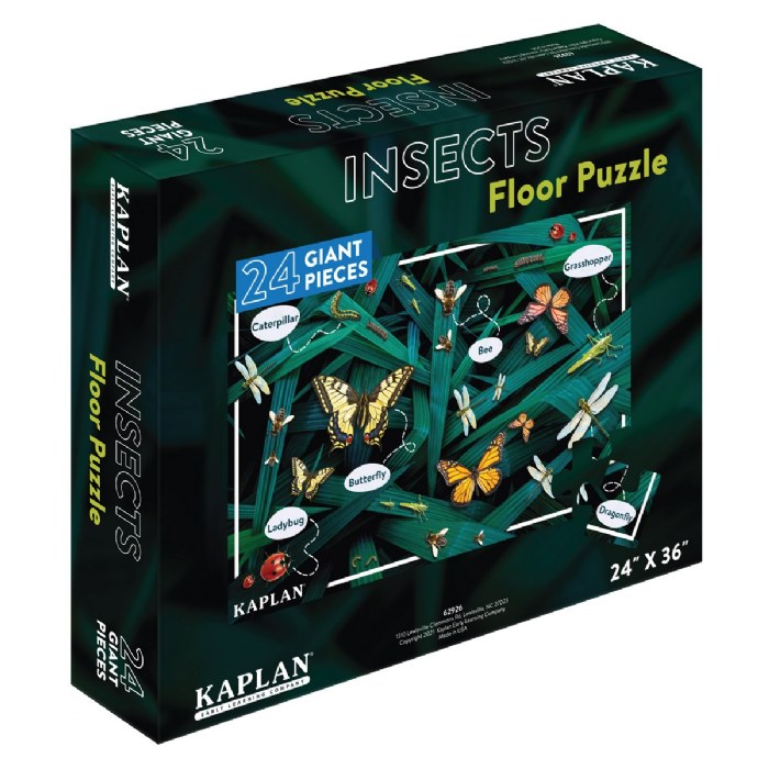 Alternate Image #1 of Insects Floor Puzzle - 24 Pieces
