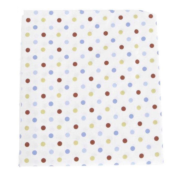 Primary Image of Microfiber Material Compact Size Wrinkle Free Crib Sheets - Polka Dot - Single