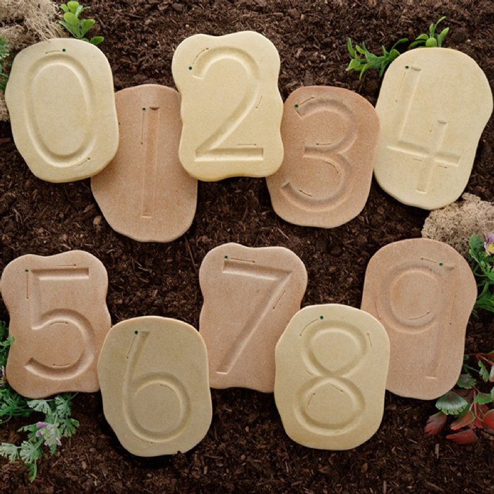 Alternate Image #1 of Feels-Write Number Stones - Numbers 0 - 9