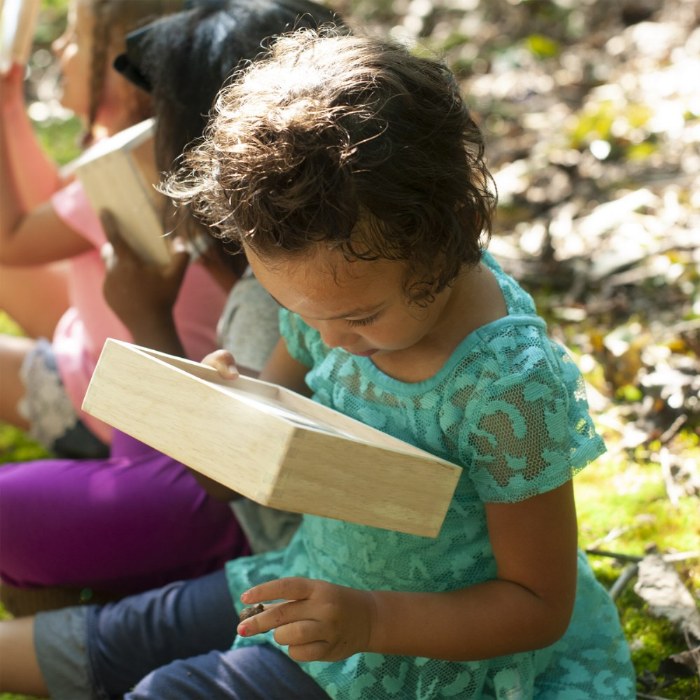 Alternate Image #1 of Wooden Magnification Stacking Blocks - 6 Pieces