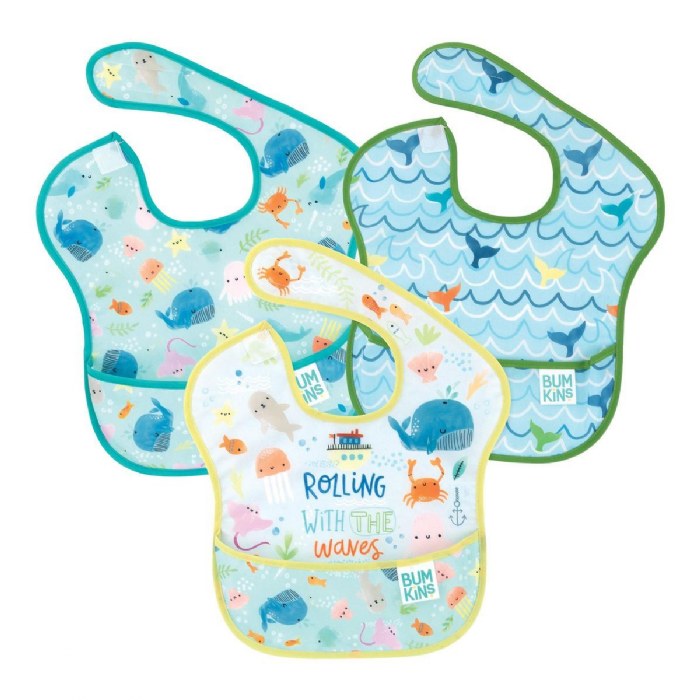 Alternate Image #1 of SuperBib&reg; Flip Pocket Waterproof Bib Set - Set of 6