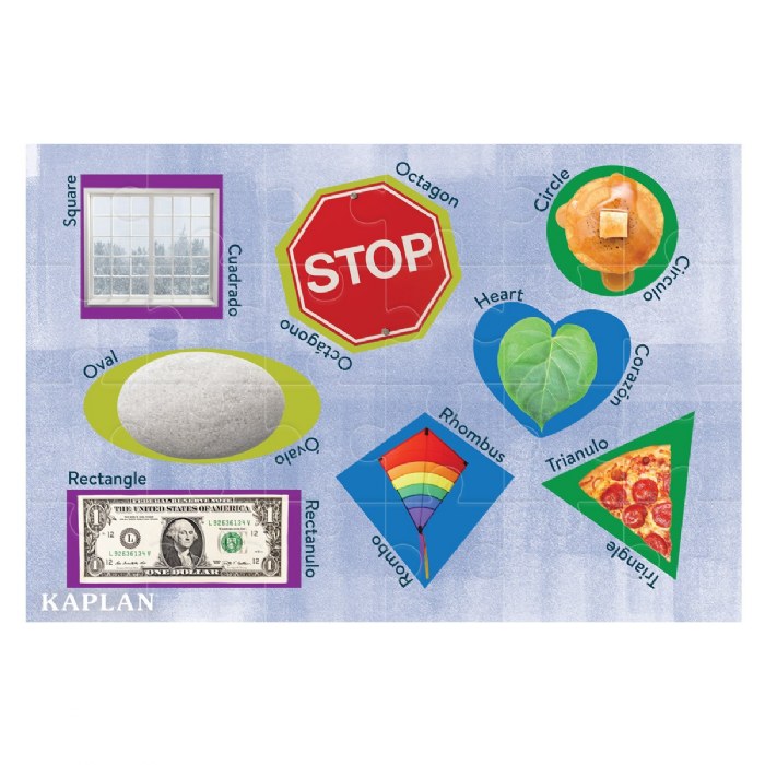 Primary Image of Shapes - Las Formas - Bilingual Floor Puzzle - 24 Pieces