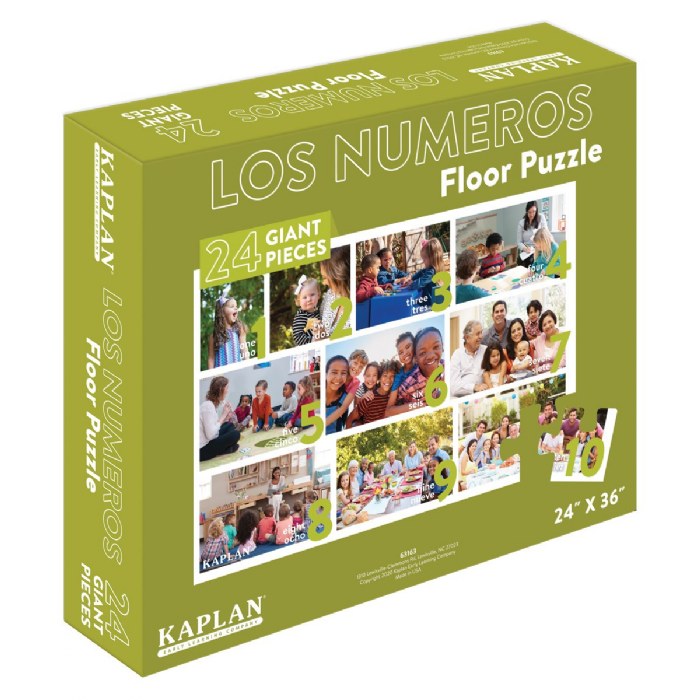 Alternate Image #1 of Spanish & Bilingual 24-Piece Floor Puzzles
