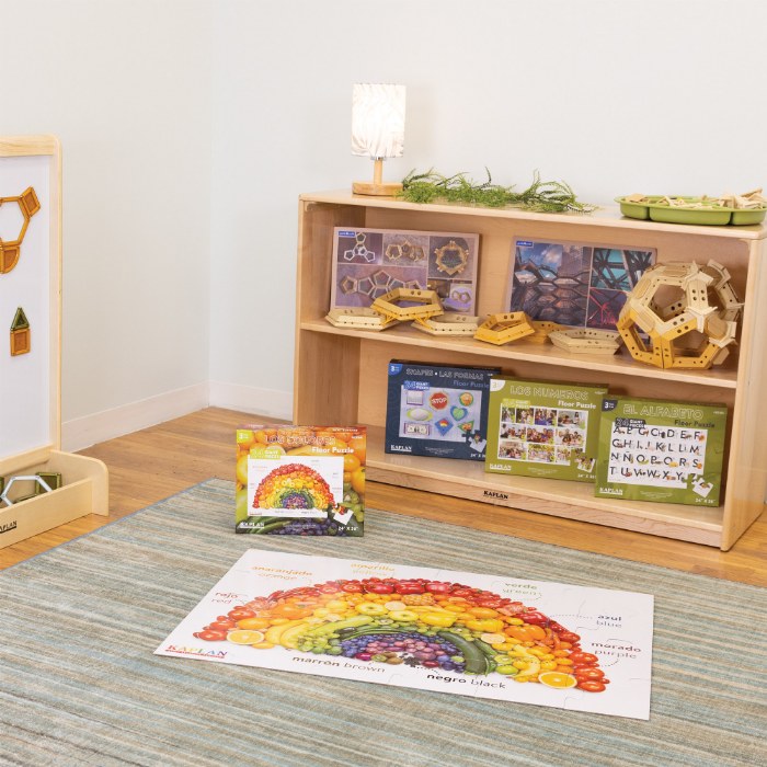 Alternate Image #1 of Colors - Los Colores - Bilingual Floor Puzzle - 24 Pieces