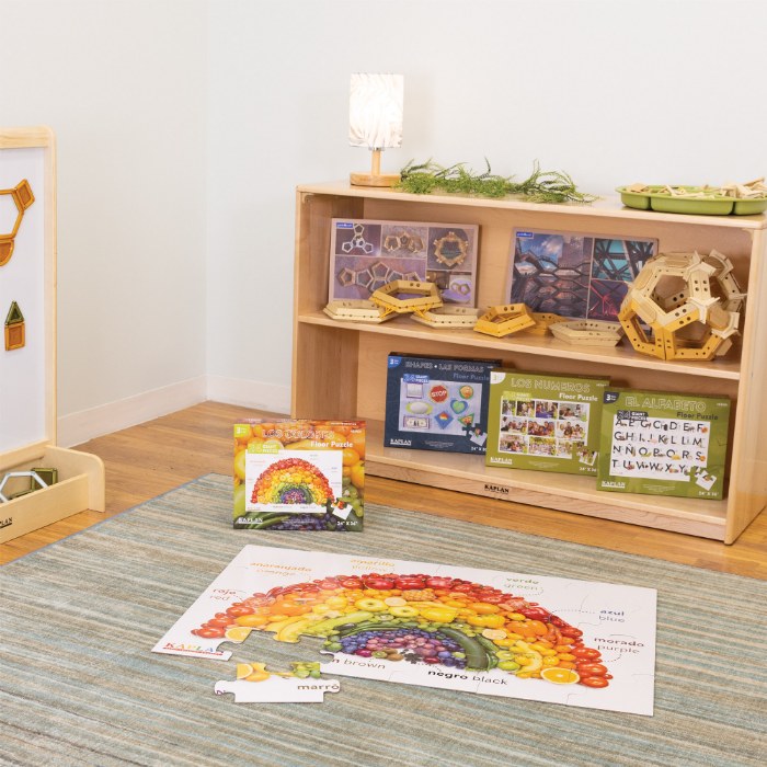 Alternate Image #1 of Colors - Los Colores - Bilingual Floor Puzzle - 24 Pieces