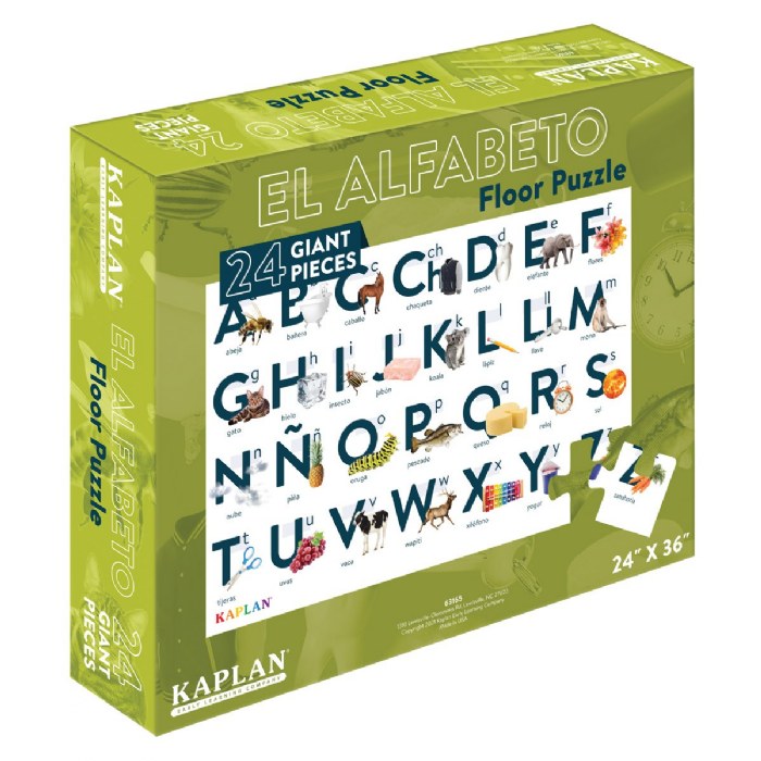 Alternate Image #1 of Spanish & Bilingual 24-Piece Floor Puzzles
