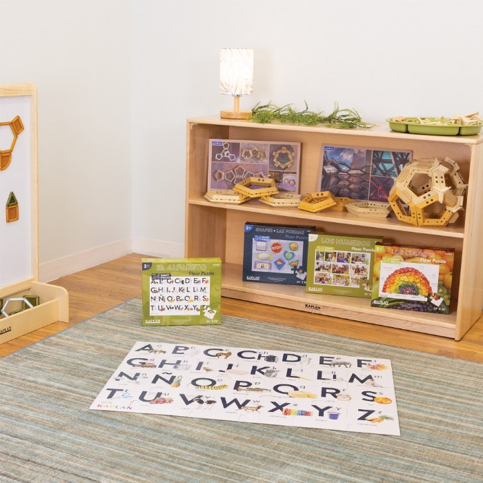Alternate Image #1 of Alphabet - El Alfabeto - Spanish Floor Puzzle - 24 Pieces