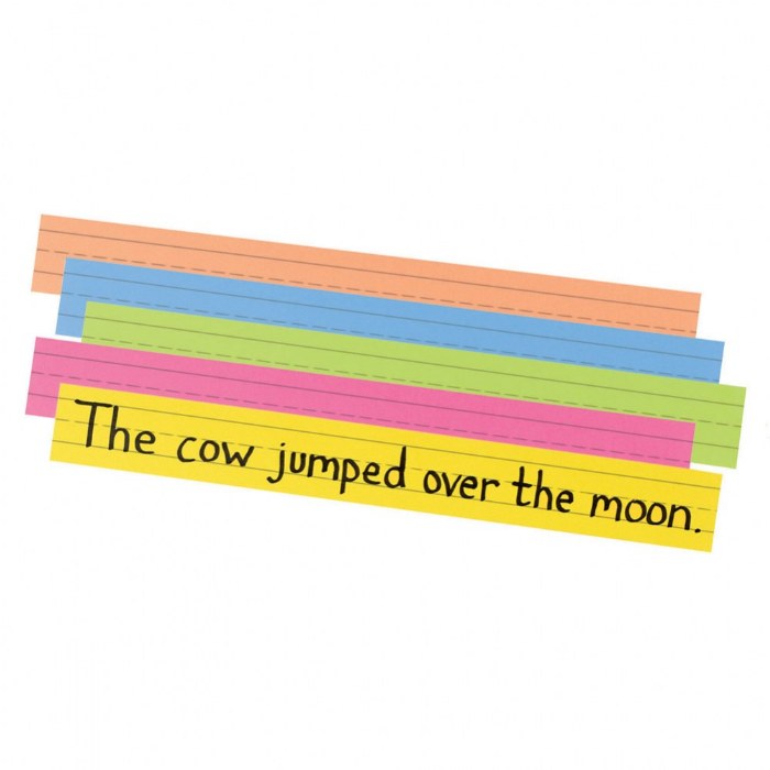Primary Image of Super Bright Sentence Strips - 100 Pack