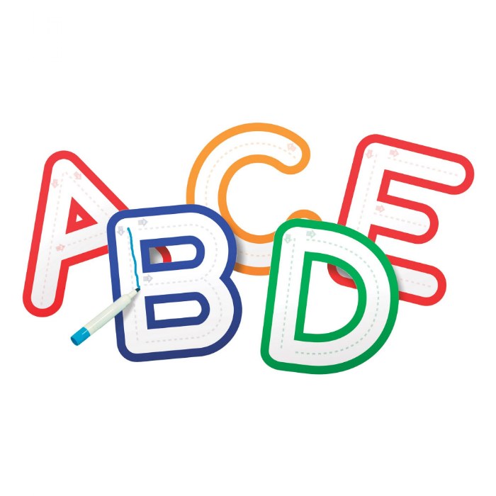 Primary Image of Follow Along Dry-Erase Letters - Reusable Handwriting Practice