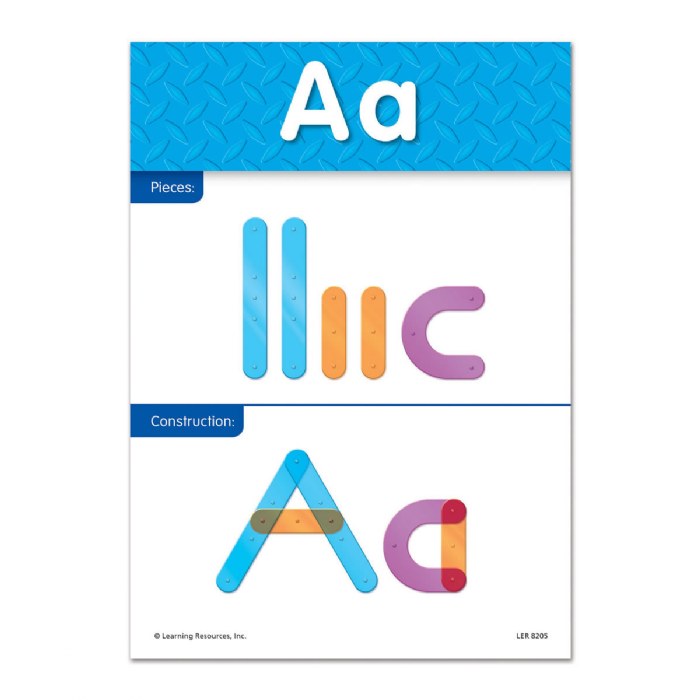 Alternate Image #1 of Letter Construction Activity Set - 60 Pieces