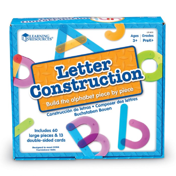 Alternate Image #1 of Letter Construction Activity Set - 60 Pieces