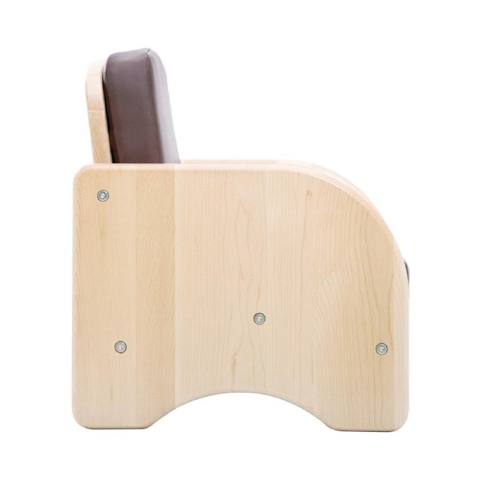 Alternate Image #1 of Premium Solid Maple Toddler Chair - Brown