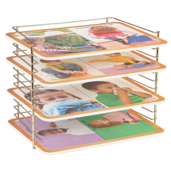 Alternate Image #1 of 12-Slot Wire Puzzle Rack