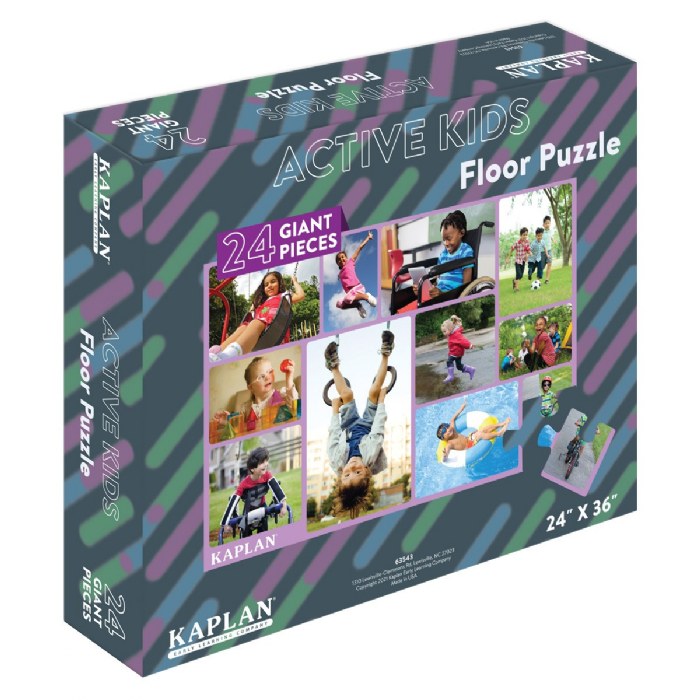 Alternate Image #1 of Active Kids Floor Puzzle - 24 Pieces