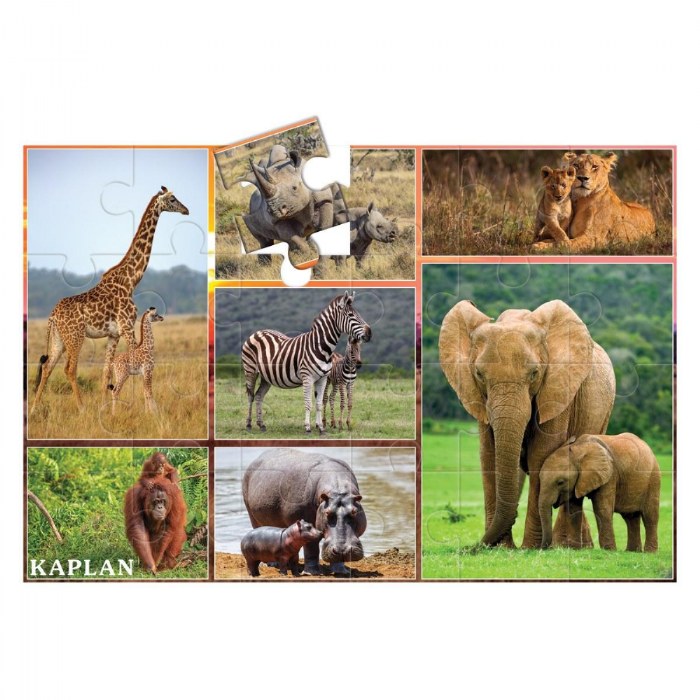 Alternate Image #1 of Wildlife Floor Puzzles - Set of 3