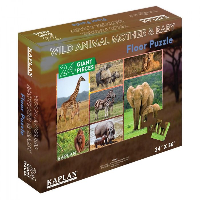 Alternate Image #1 of Wildlife Floor Puzzles - Set of 3
