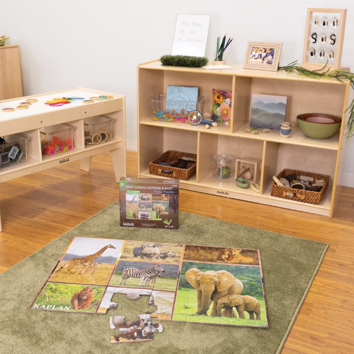 Alternate Image #1 of Wild Animal Mother & Baby Floor Puzzle - 24 Pieces