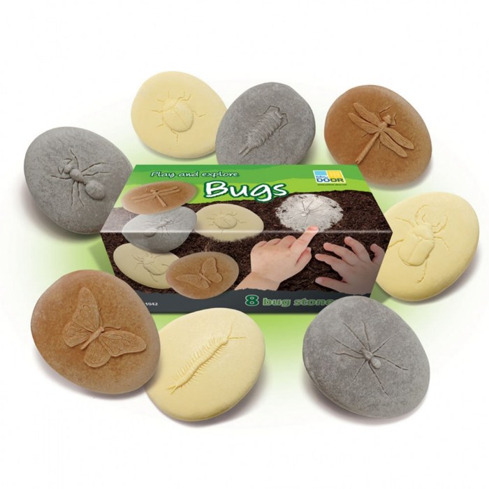 Alternate Image #1 of Play & Explore Bug Stones - 8 Pieces