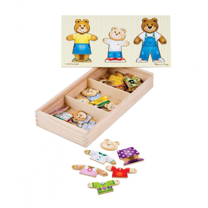 Alternate Image #1 of Friendly Bear Family Dress-Up Self Correcting Puzzle