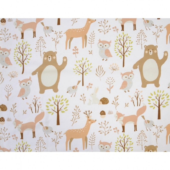 Alternate Image #1 of Pillowcase Mat Sheet - Forest Friends Single Sheet