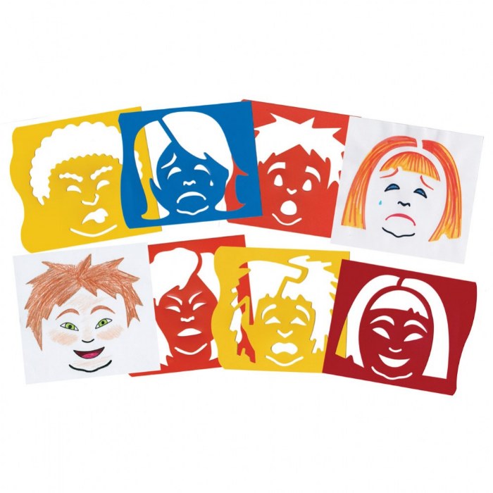 Primary Image of Mix & Match Illustrating Emotions Stencils