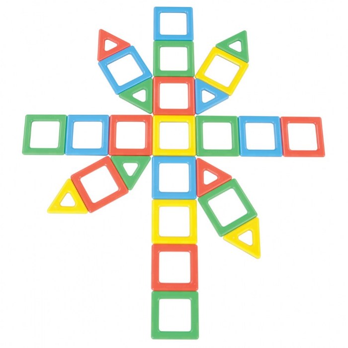 Alternate Image #1 of Magnetic Polydron Class Set - 96 Pieces