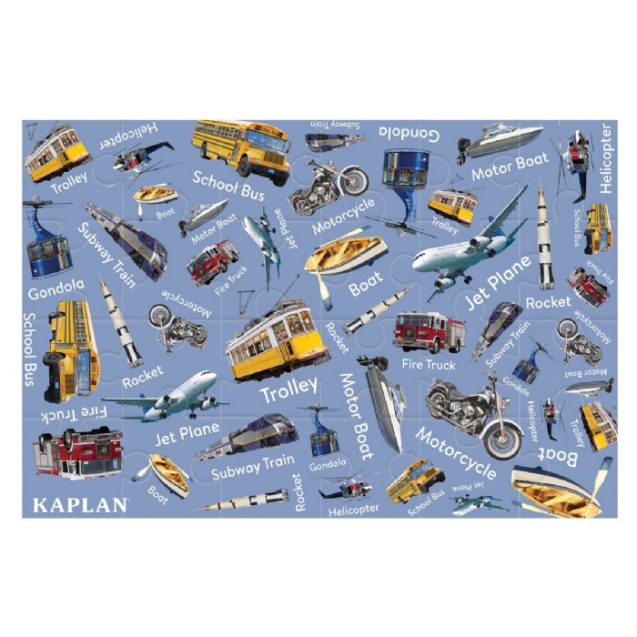Primary Image of Transportation Floor Puzzle - 24 Pieces