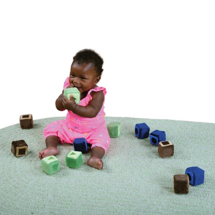 Alternate Image #1 of Soft Shape Blocks - 12 Pieces - 2" x 2"