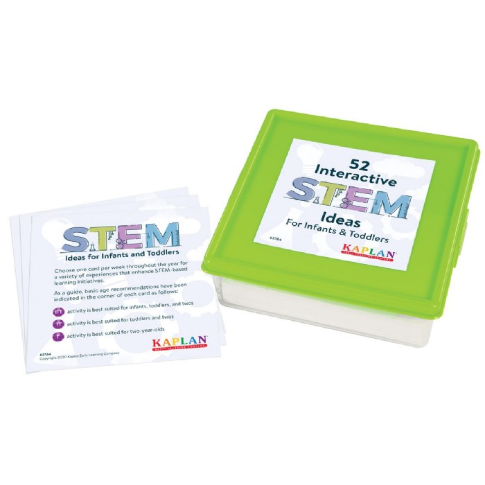 Primary Image of 52 Interactive STEM Ideas for Infants and Toddlers - 5" x 5" Activity Cards