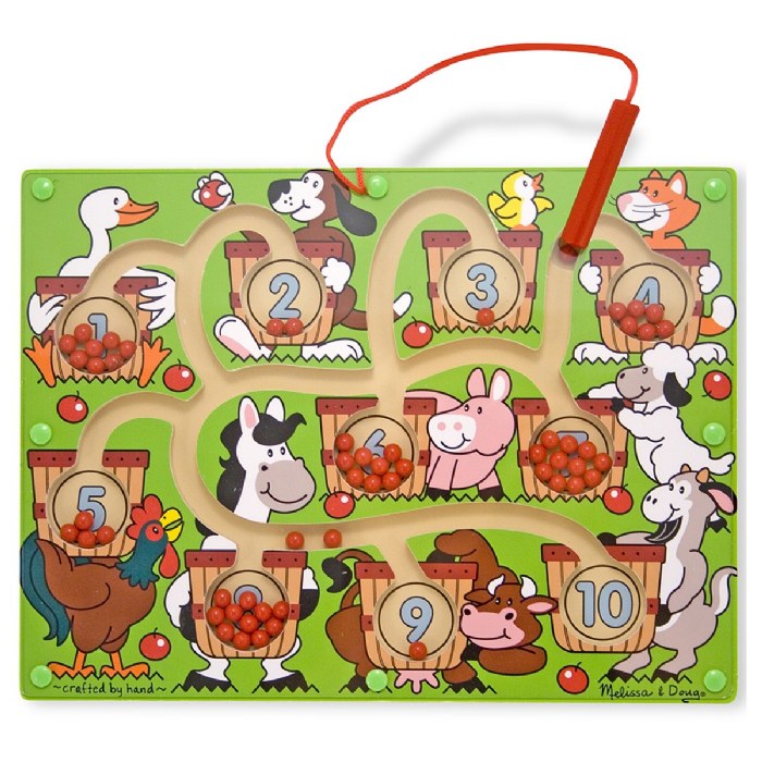 Primary Image of Friendly Farm&reg; Animals Magnetic 1 to 10 Number Maze