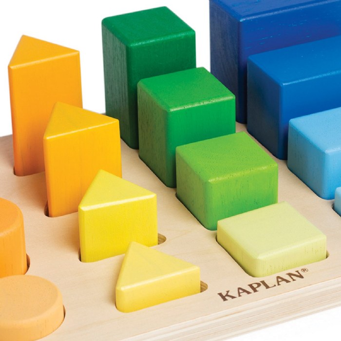 Alternate Image #1 of Wooden Colorful Shape and Height Sorter