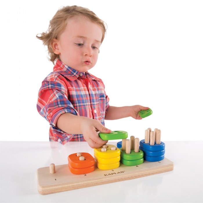 Alternate Image #1 of Toddler Stacking Number Board