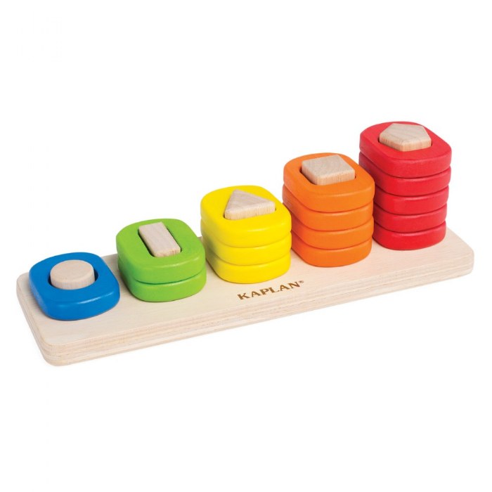 Primary Image of Toddler Shape Sorter, Stacker, and Geometric Puzzle